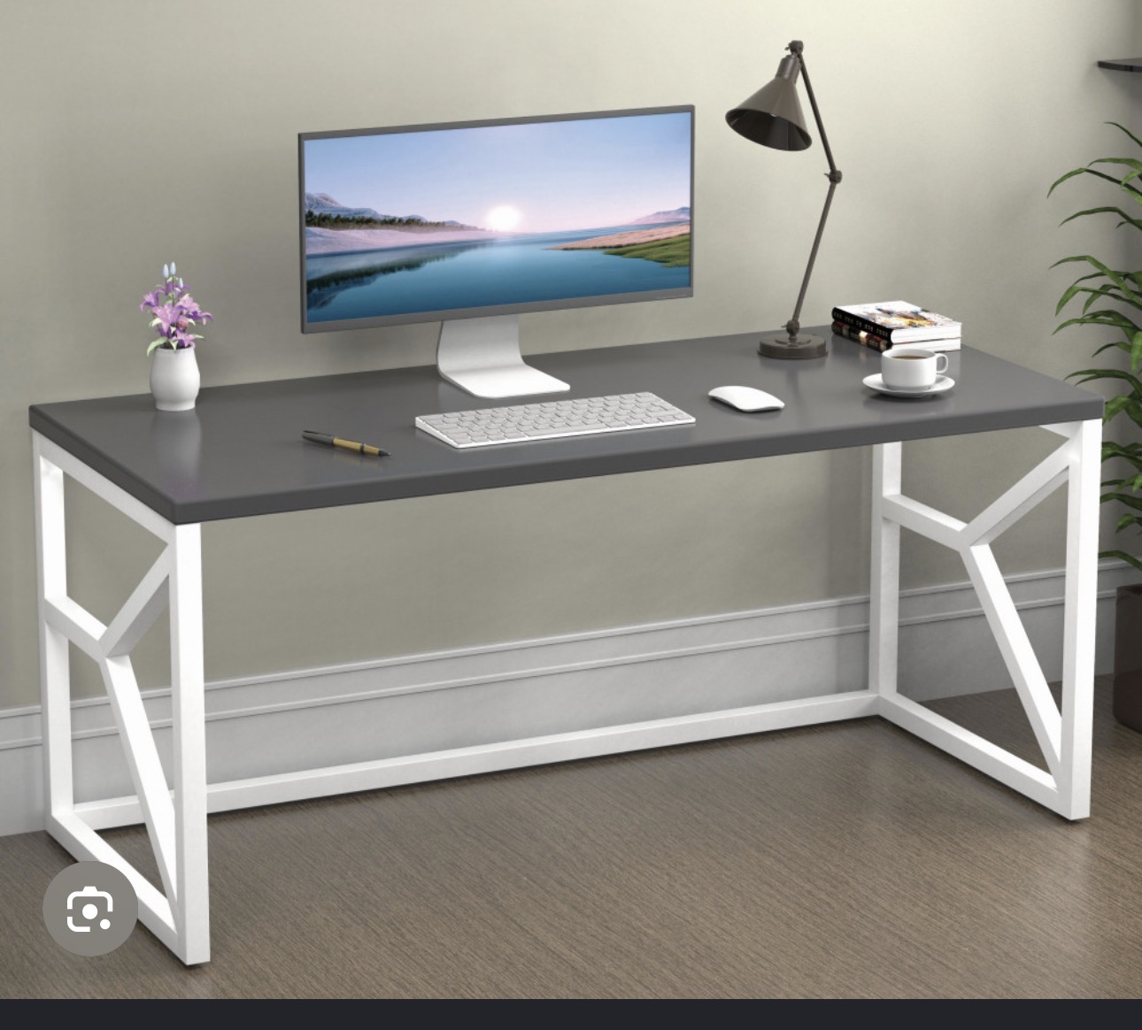 Modern Metal Computer Table