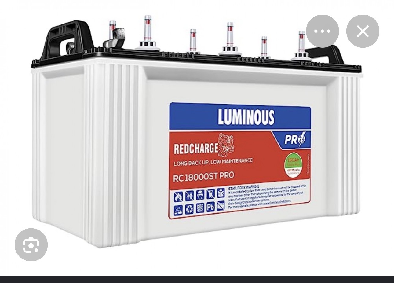 Luminous RedCharge RC18000ST Pro Battery