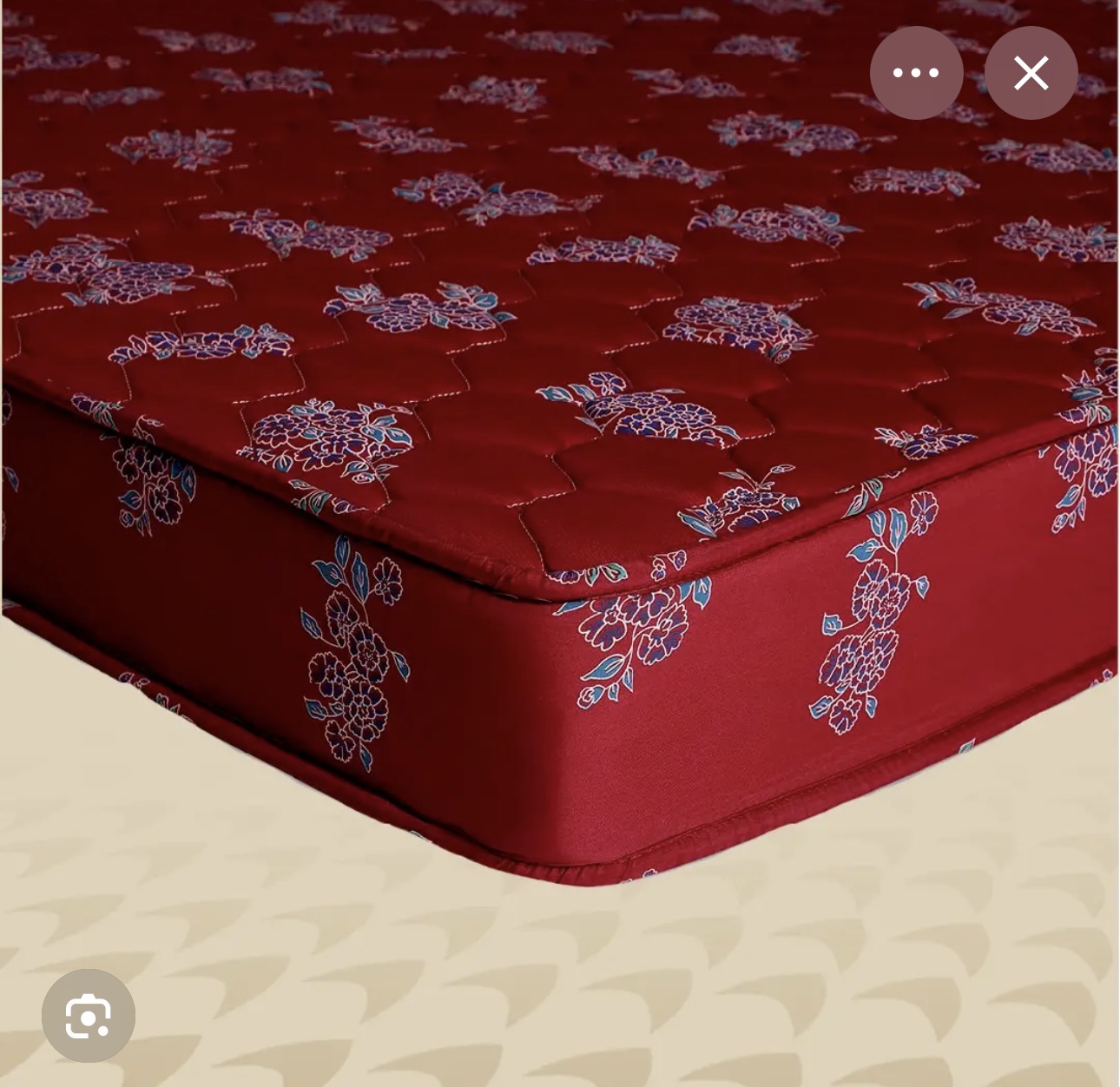 Red floral mattress