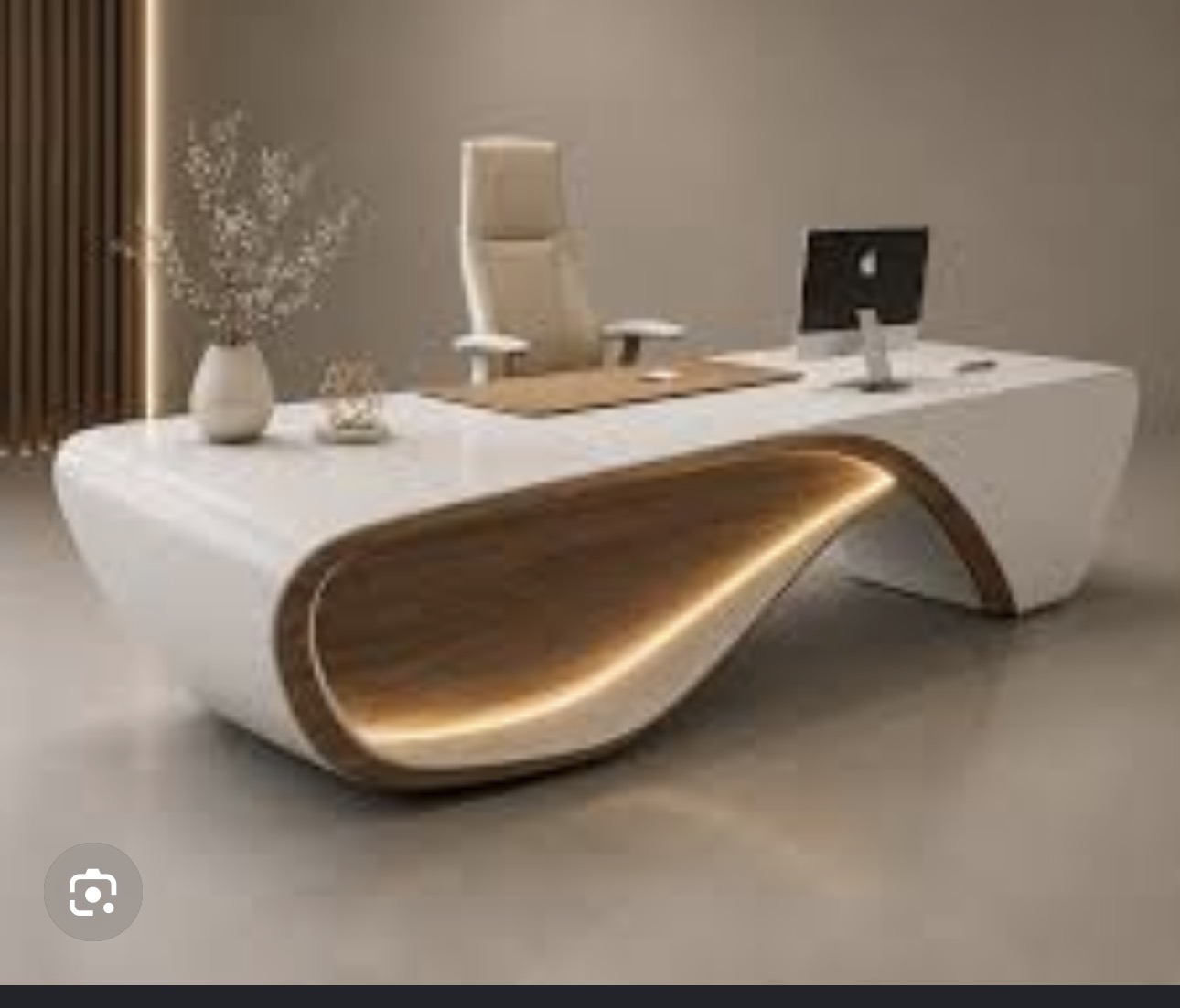 Luxury Curved Office Table